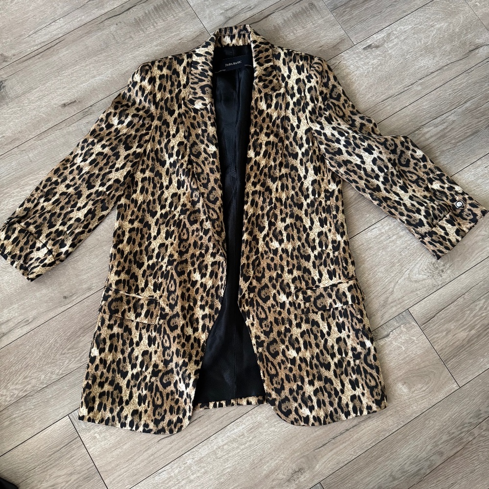 Zara leopard blazer